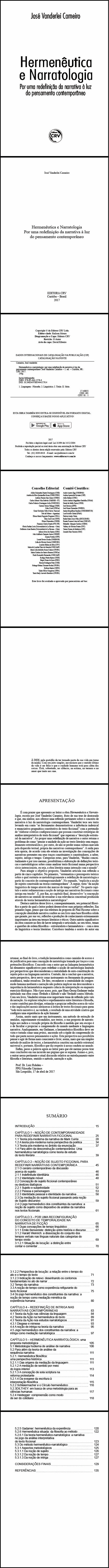 HERMENÊUTICA E NARRATOLOGIA:<br> por uma redefinição da narrativa à luz do pensamento contemporâneo